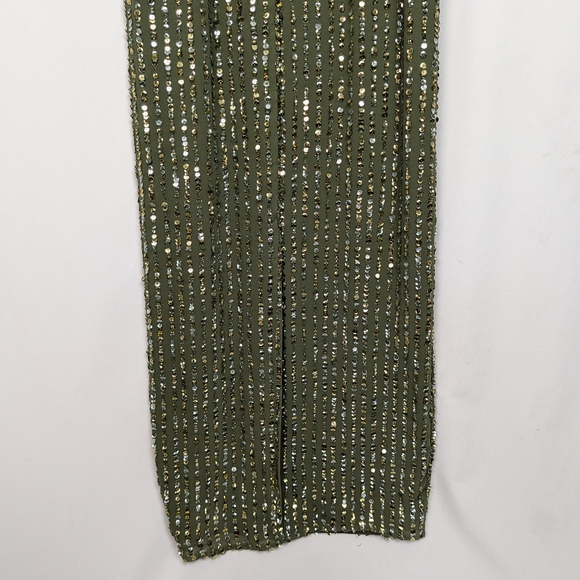 Mac Duggal Sequin High Neck Column Gown - Picture 9 of 16
